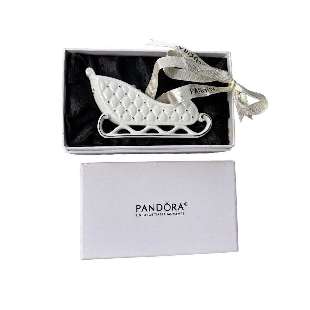 New Pandora 2014 Sleigh Holiday Christmas Ornament Limited Edition